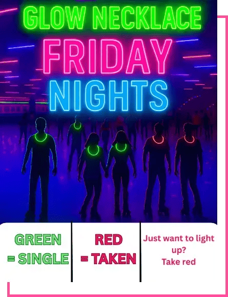 glow necklace night friday nights at both locations