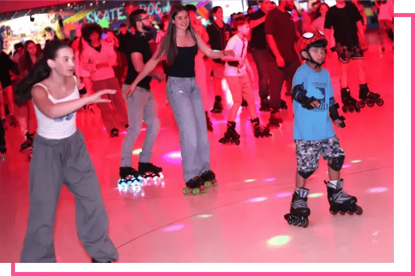 girls roller skating